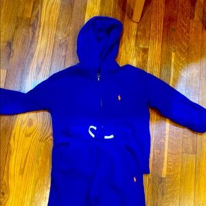 Ralph Lauren Blue Hoodie and Sweatpants Set